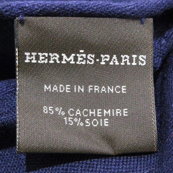 HERMES New Libris H262494S F2 Bleu de Chine Cashmere Silk - Scarf - Picture 4 of 5